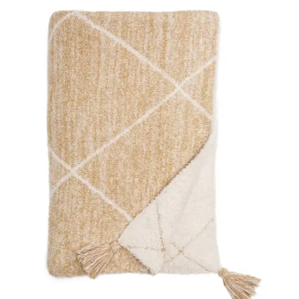 Barefoot Dreams CozyChic Diamond Throw Blanket NWT